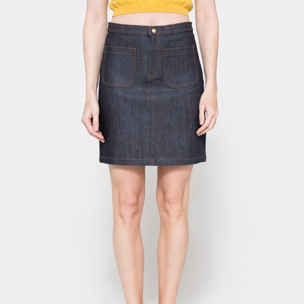 A.P.C. VINTAGE 70S DENIM SKIRT NW!!